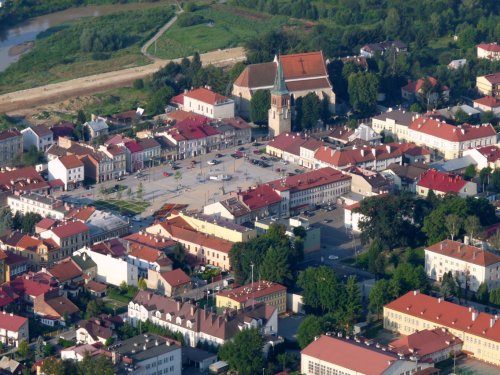 Rynek w Strzyżowie.