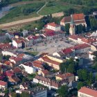 Rynek w Strzyżowie.