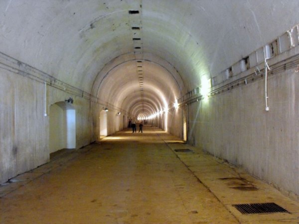 Tunel schronu w Stępinie