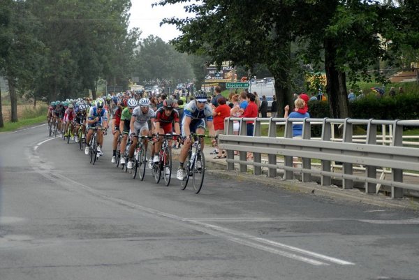 Przejazd wyścigu Tour de Pologne