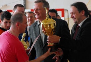 Samorządowy Turniej Halowej Piłki Nożnej Rozdanie nagród 