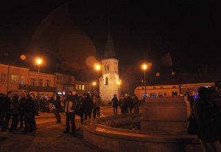 Zdjęcia z Sylwestra na rynku w Strzyżowie