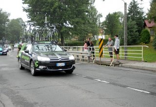 Przejazd wyścigu Tour de Pologne