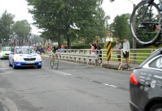 Przejazd wyścigu Tour de Pologne