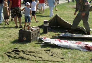 Inscenizacja bitwy, zdjęcia z imprezy.