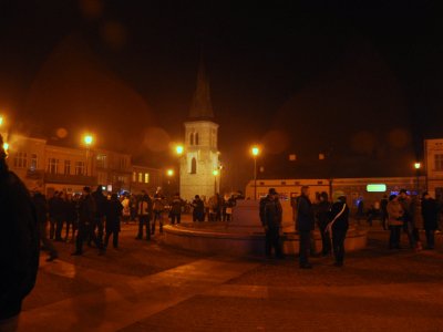 Zdjęcia z Sylwestra na rynku w Strzyżowie