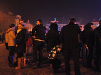 Zdjęcia z Sylwestra na rynku w Strzyżowie