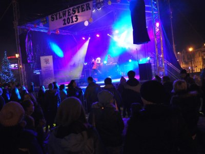 Zdjęcia z Sylwestra na rynku w Strzyżowie