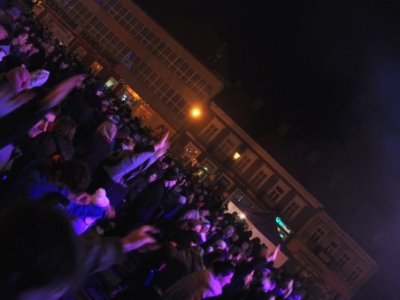 Zdjęcia z Sylwestra na rynku w Strzyżowie