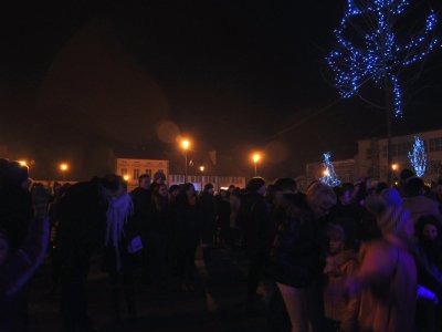 Zdjęcia z Sylwestra na rynku w Strzyżowie