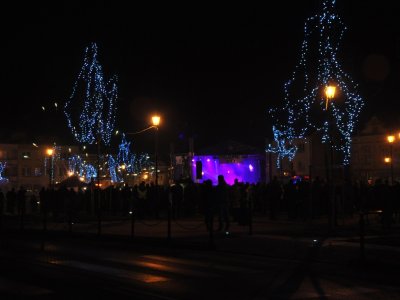 Zdjęcia z Sylwestra na rynku w Strzyżowie