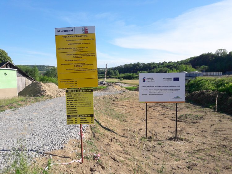 Obwodnica Strzyżowa w budowie