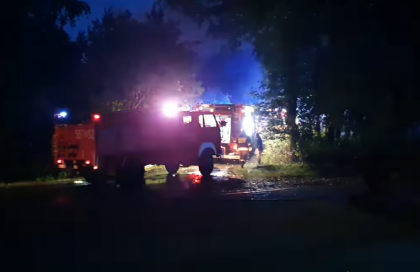 Burze nawałnice i pożar stodoły w Szufnarowej