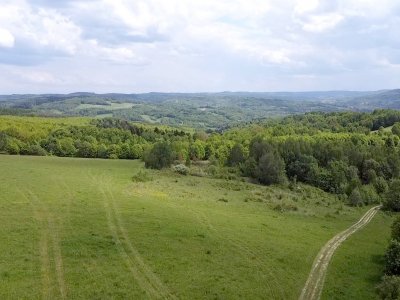 działki widokowe na wzgórzu Kamieniec-Lutcza.