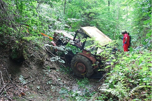 śmierć traktorzysty