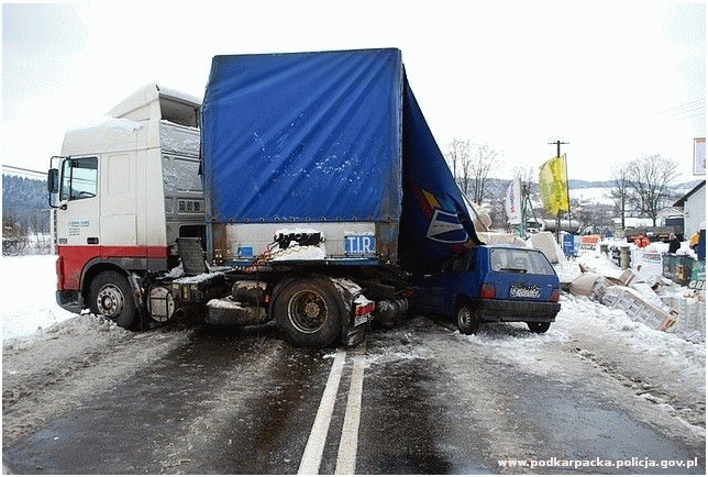 wypadek szkło