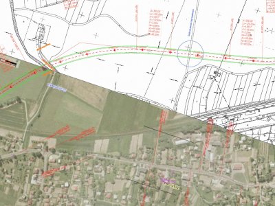przebudowa drogi dobrzechow twierdza mapa