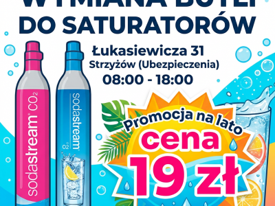 Napełnianie i wymiana butli sodastream, dafi, brita, philips, spinell soda i inne  Różowe i niebieskie 25zł