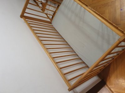 Łóżeczko sosnowe 120x80